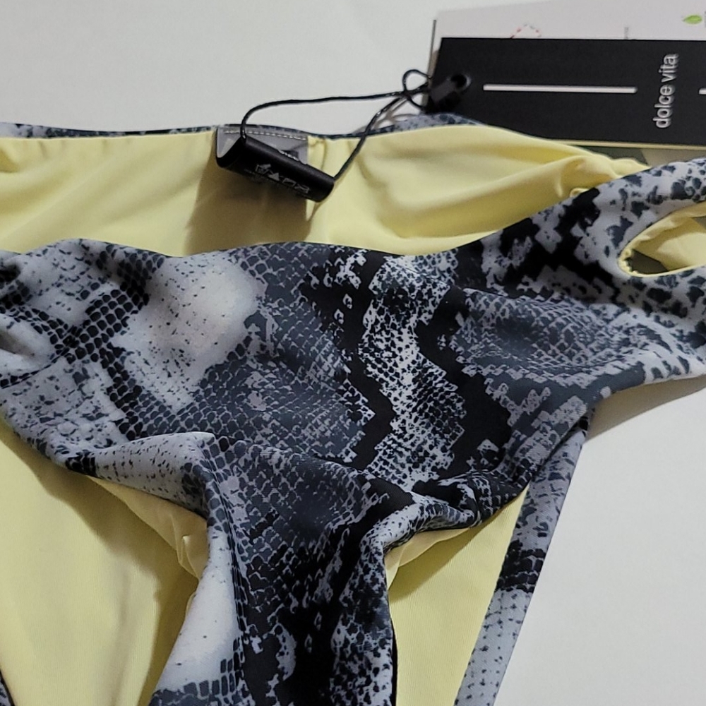 Dolce Vita Python Print Bikini Bottoms - Picture 4 of 6